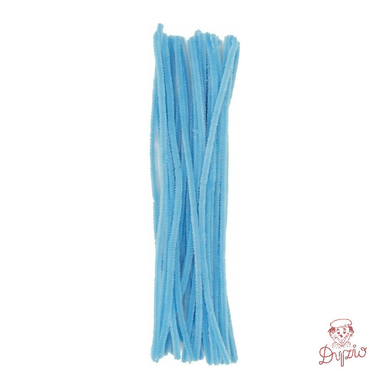 Druty pluszowe DPK-25 6mm x 30cm błękitne (40 szt.) ALIGA