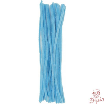 Druty pluszowe DPK-25 6mm x 30cm błękitne (40 szt.) ALIGA