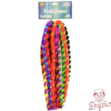 Druty pluszowe przeplatane mix 9mm x 50cm DP-0217 ALIGA