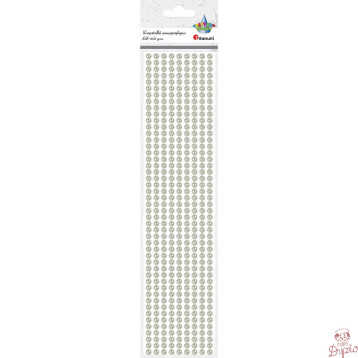Perełki samoprzylepne 9x26cm X105 perłowe 363610 TITANUM