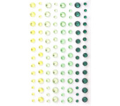 Kryształki samoprzylepne 3-6mm zielone (104) 251112 Galeria Papieru