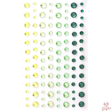 Kryształki samoprzylepne 3-6mm zielone (104) 251112 Galeria Papieru