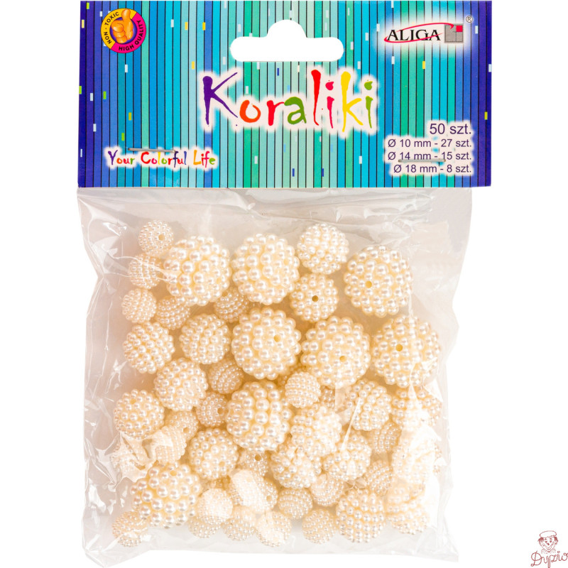 Koraliki plastikowe mix rozm. (50) PJ-0620 ALIGA