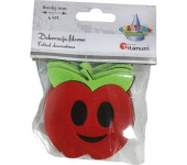 Filcowe dekoracje JABŁKA 4szt. 80x65mm 461752 TITANUM