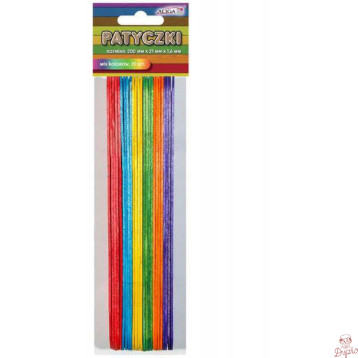 Patyczki PK-0036 mix kol. (25szt.) 200x25x1.6mm ALIGA