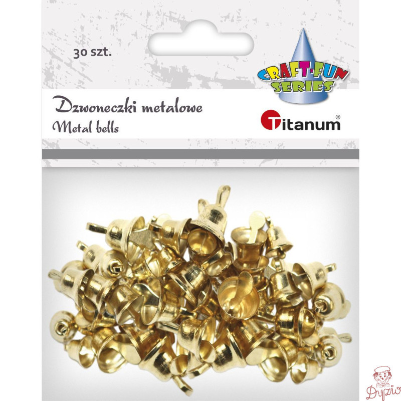 Dzwoneczki dekoracyjne złote (30) 307938 TITANUM
