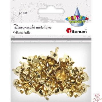 Dzwoneczki dekoracyjne złote (30) 307938 TITANUM
