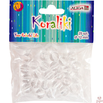 Koraliki plastikowe 12mm (25) PJ-0637 ALIGA
