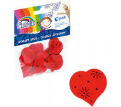 Ozdoby drewniene FIORELLO GR-WD791 serduszka (15szt.) 170-2521