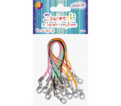 Zawieszki z karabińczykiem mix kolorów 7cm (12 sztuk) PH-8305 ALIGA