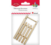 Dekoracje drewniane SANKI 35x85mm 626415 TITANUM