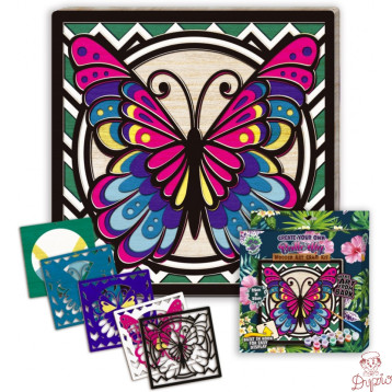 Zestaw do tworzenia obrazów z drewna MOTYL 0465-0072-01 Panta Plast