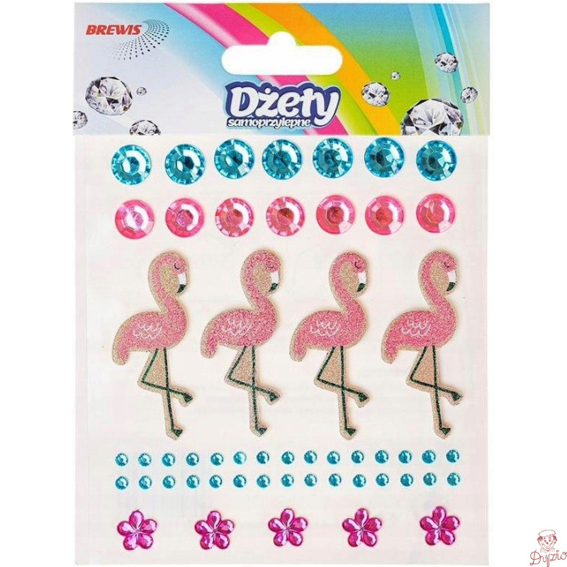 Dżety + naklejki flamingi DS98 BREWIS