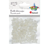 Koraliki perełki motylki 20g, 14x11mm 649894 TITANUM