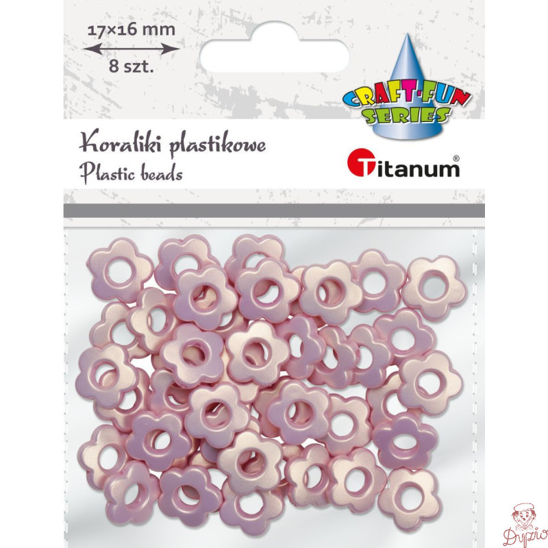 Koraliki kwiatki 20g, 15mm 649847 TITANUM