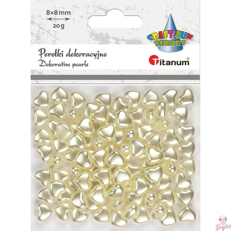 Perełki serca 20g, 8x8mm 626381 TITANUM