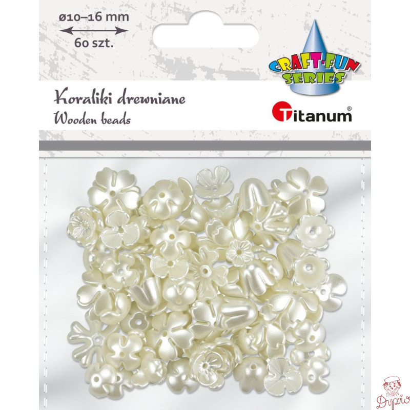 Koraliki kwiatki mix 15g 648537 TITANUM
