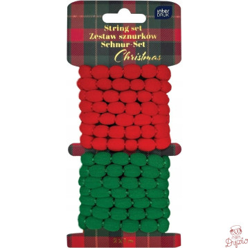Zestaw sznurków ozdobnych 2x1m Christmas INTERDRUK