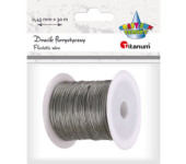 Drucik florystyczny 0,45mm x 30m srebrny 339370 TITANUM