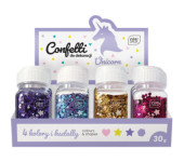 Confetti do dekoracji 30g UNICORN 12szt. INTERDRUK