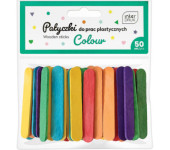 Kolorowe patyczki do prac plastycznych 65x10 50szt. INTERDRUK
