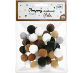 Pompony do dekoracji 35szt. PETS INTERDRUK
