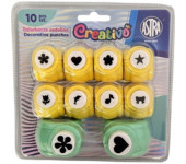 Zestaw kreatywny 3 ASTRA Creativo 10szt. dziurkacze 10mm 8szt., 18mm 2szt. 334025903