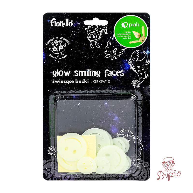 Ozdoby fluorescencyjne BUŹKI miks 25szt. GR-GW10 170-2806 FIORELLO