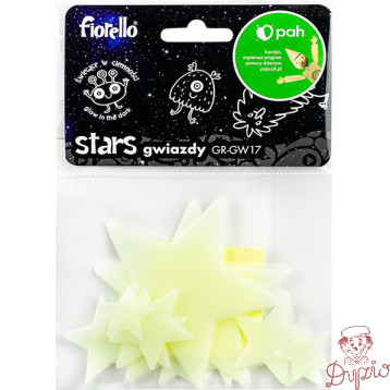 Ozdoby fluorescencyjne GWIAZDKI miks 12szt. GR-GW17 170-2813 FIORELLO