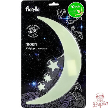 Ozdoby fluorescencyjne KSIĘŻYC I GWIAZDY 6szt. GR-GW16 170-2812 FIORELLO