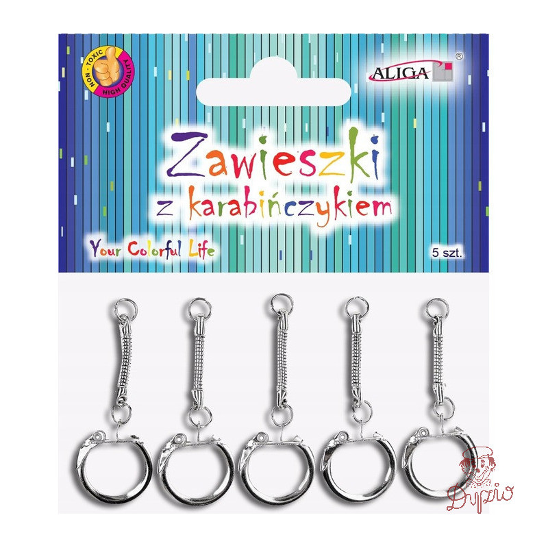 Zawieszki z karabińczykiem (5 sztuk) PH-5631 ALIGA