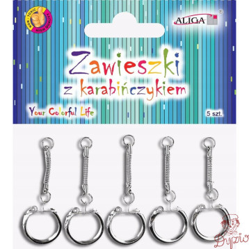 Zawieszki z karabińczykiem (5 sztuk) PH-5631 ALIGA
