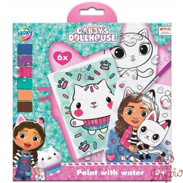 Kolorowanka wodna Gabbys Dollhouse 6ark. 420700 MOXY