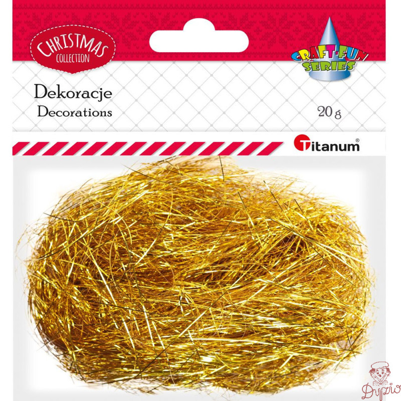 Włosy anielskie 20g złote 389727 TITANUM