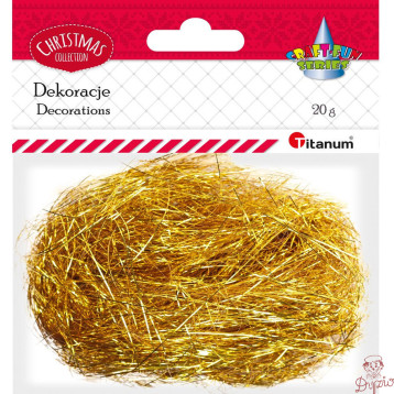 Włosy anielskie 20g złote 389727 TITANUM