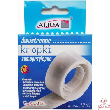 Kropki samoprzylepne dwustronne przezroczyste 10,5 mm PSD-3488 ALIGA