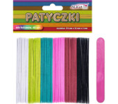 Patyczki mix kolorów 114x10x2mm 60szt. PK-1046 ALIGA