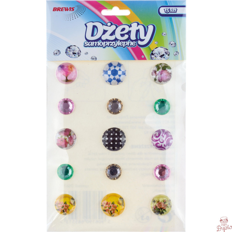 Dżety samoprzylepne mix 15szt. DS67 BREWIS