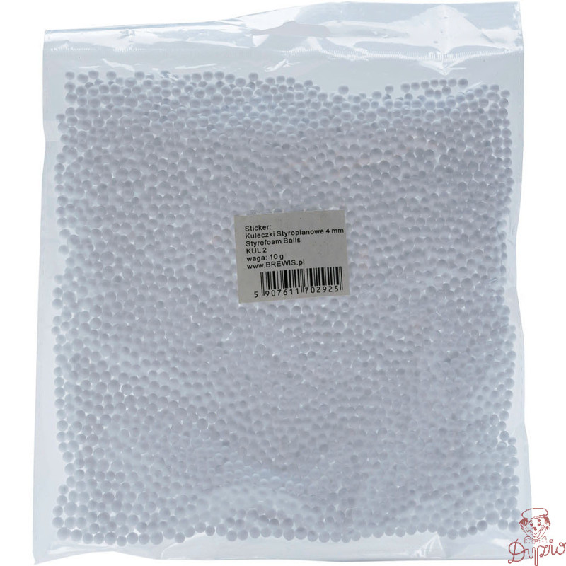 Kulki styropianowe białe 4mm 10g KUL2 BREWIS