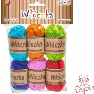 Włóczka mix kol. 38m 6szt. WL-9410 ALIGA