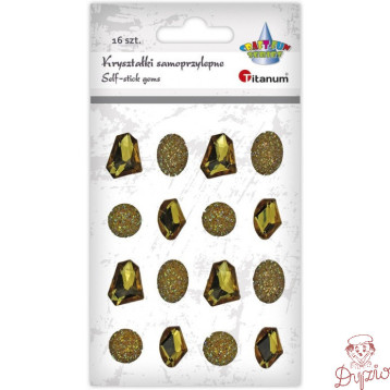 Kryształki Craft-Fun Series 16 szt. złote 506552 TITANUM