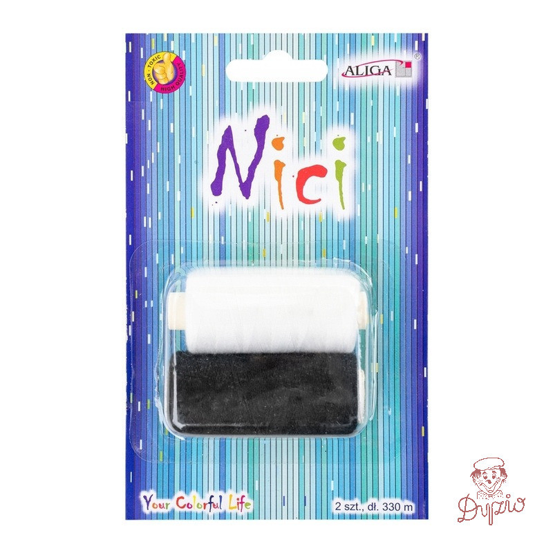 Nici czarna i biała 2szt. x 330m NIT-0292 ALIGA