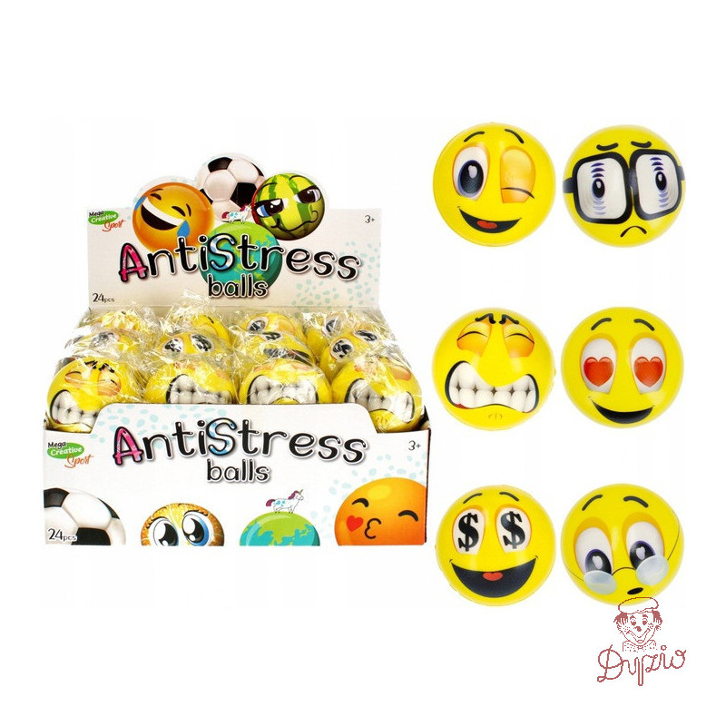 Piłka antystresowa 7cm BUŹKA 459601 MEGA CREATIVE