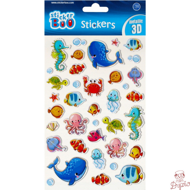 Naklejki 140x260 S-BOO MET3D RYBKI 493714