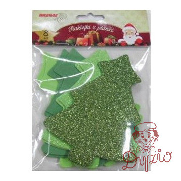 Choinki z pianki 8szt. 16,5 cm PVX06 BREWIS