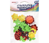 Naklejki z pianki Kwiatki i biedronki (32 el.) PVC49 BREWIS