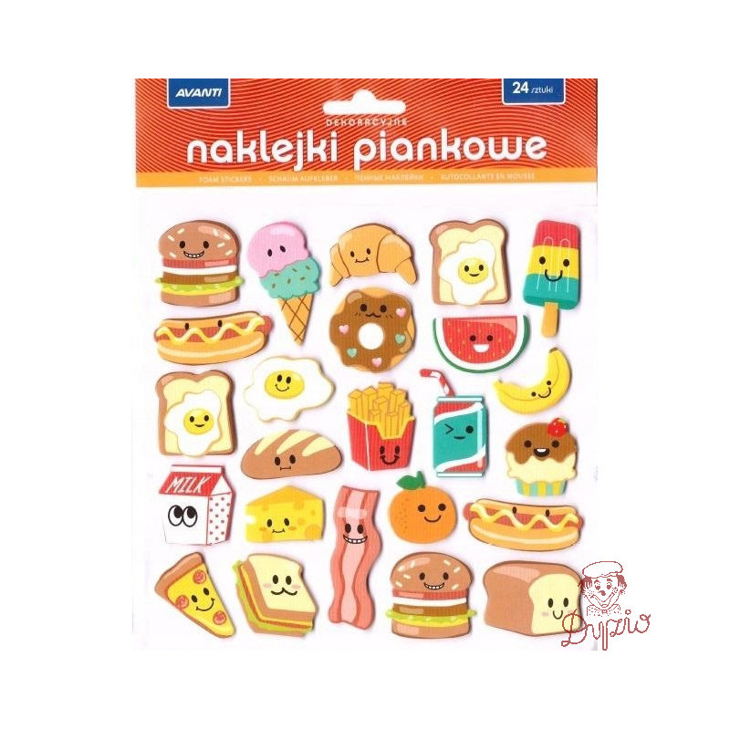 Naklejki dekoracyjne piankowe mix wzorów AVANTI