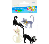 Naklejki filcowe KOTY 4szt. 480890 Craft with Fun