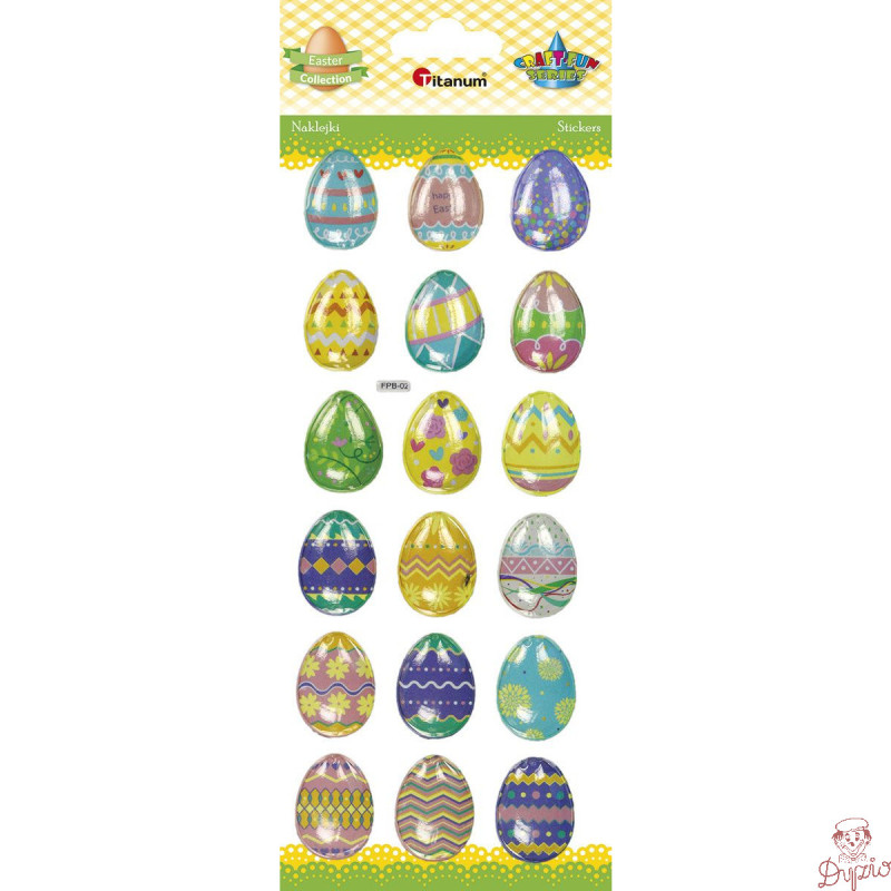 Naklejka Craft-Fun Series wypukłe pisanki 470971 TITANUM