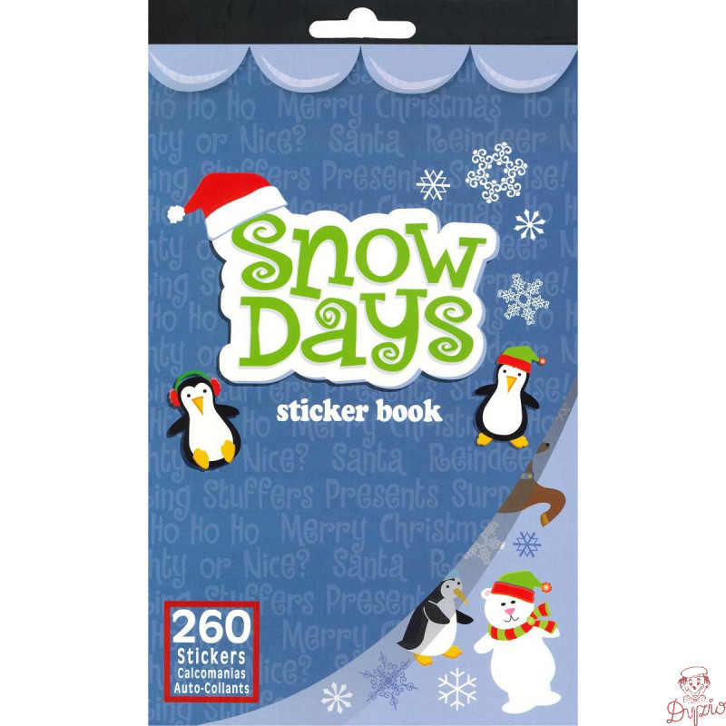 Naklejki SNOW DAYS 3 wzory x 2 ark., 260 szt. 486342 TITANUM